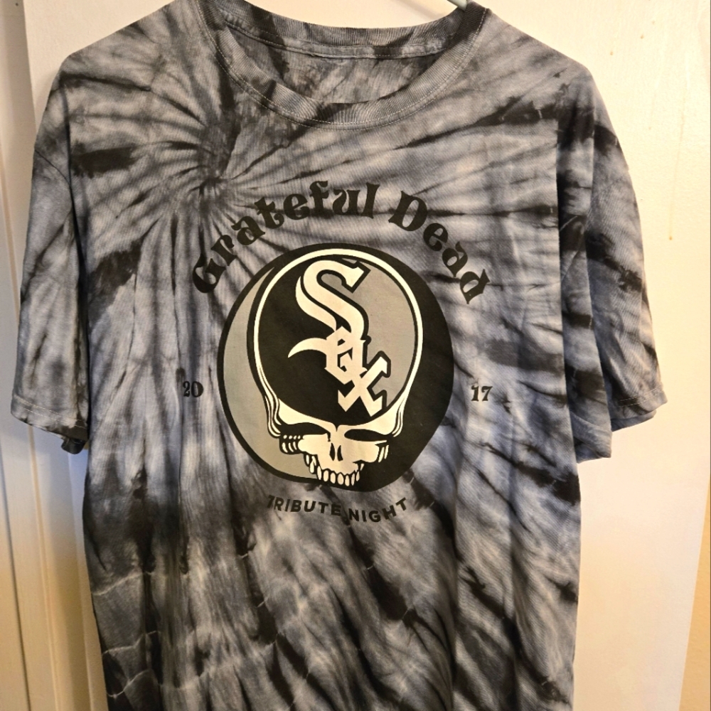 Grateful Dead tie dye Tribute Night Chicago White Sox Game 2017 Sz M-L shirt NEW